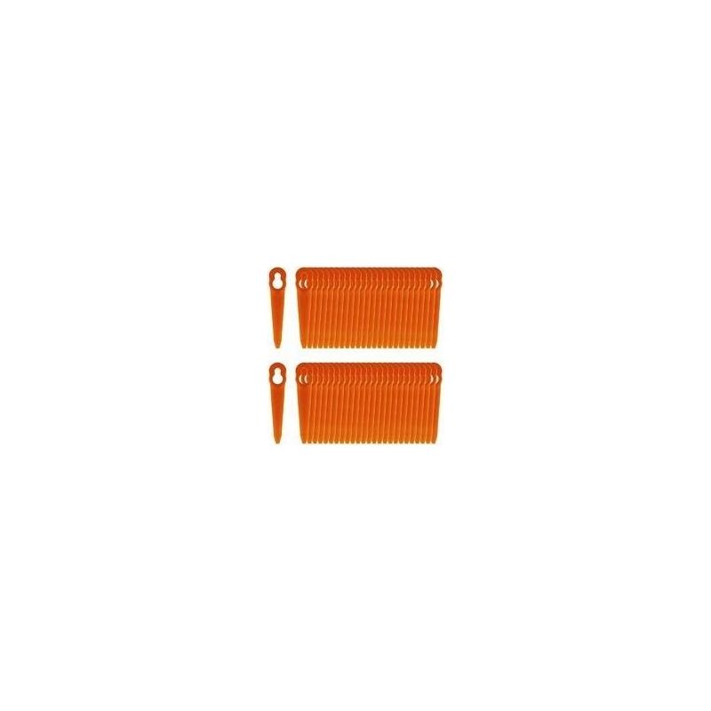 Dbbegk Pack De Lames 100 Compatibles Avec Stihl Polycut 2-2 Polycut 3-2, Fsa 45 Fsa 57 Fse 52, Lames En Plastique Pour Tondeuses À Gazon Sans Fil Stihl