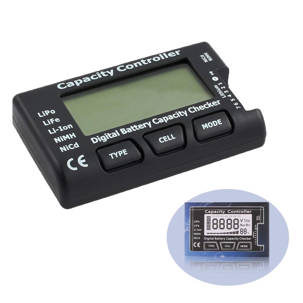 Digitaler Batterietester – 1 Stück – Lcd – Multi-typ Lipo Nimh – Rc – 2 Bis 7 Zellen