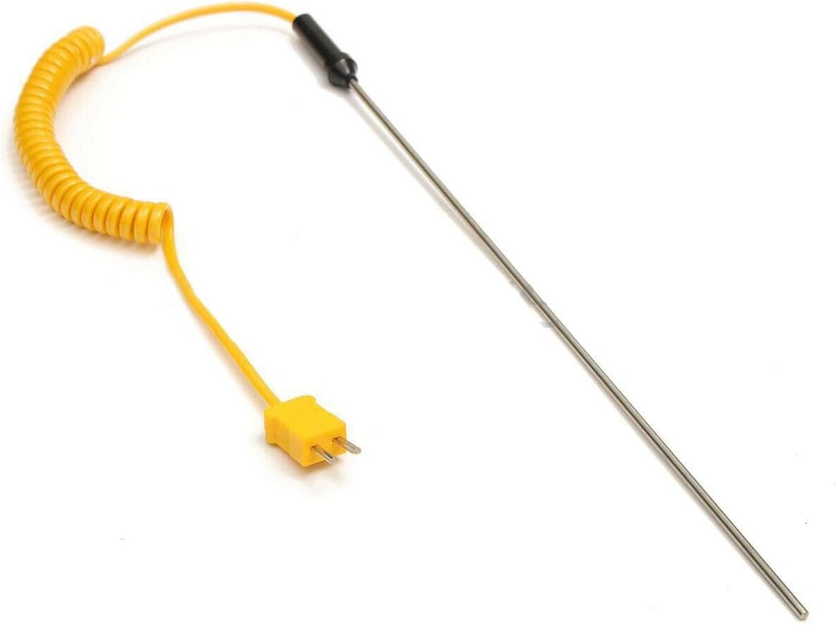 Thermoelement-sonde Typ K – 1 Stück – Edelstahl – Messbereich: -50 Bis 1200 °c – Industrie Und Labor – 300 Mm