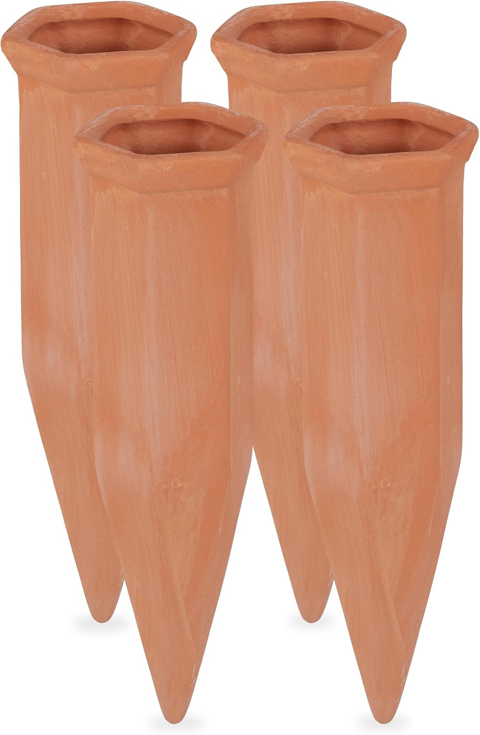 Bewässerungskegel – 8er-set – Terrakotta – Automatische Bewässerung – Für Zimmer- Und Gartenpflanzen – 17 X 5,5 Cm