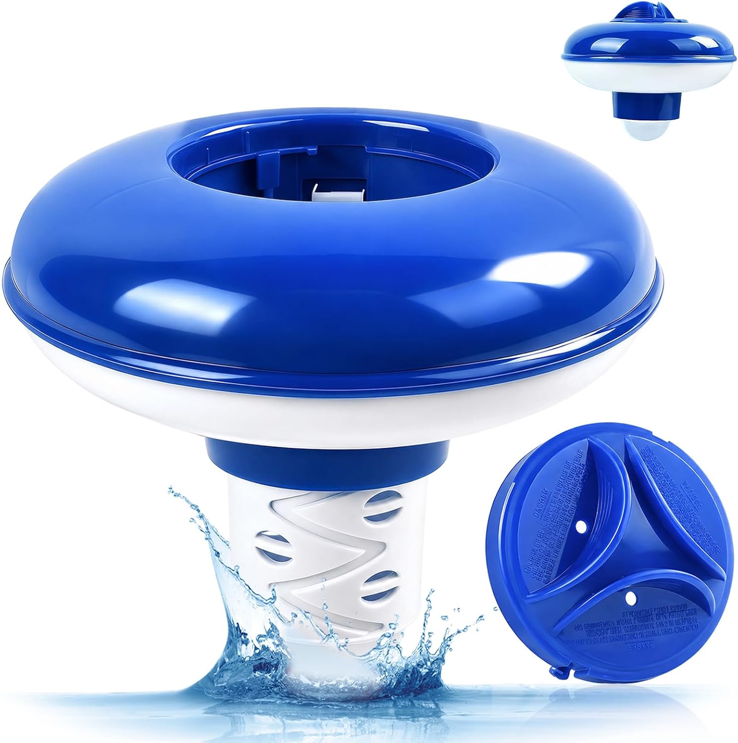 Schwimmender Chlor-dosierer – 1 Stück – Pp – Einstellbare Dosierung – Schwimmbad, Spa, Whirlpool – 13 Cm
