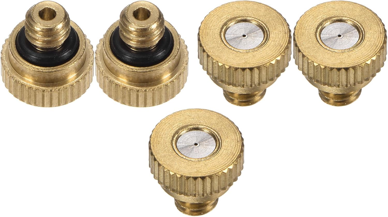 Sprühdüse – 5 Stück – Messing – 0,4 Mm Öffnung – 10/24 Unc-gewinde – Für Garten Und Terrasse