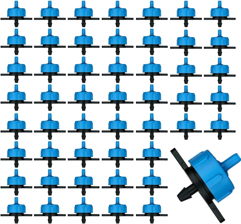 Tropfer – 50 Stück – Polypropylen – 8 L/h – Bewässerung Für Garten Und Gewächshaus – Blau
