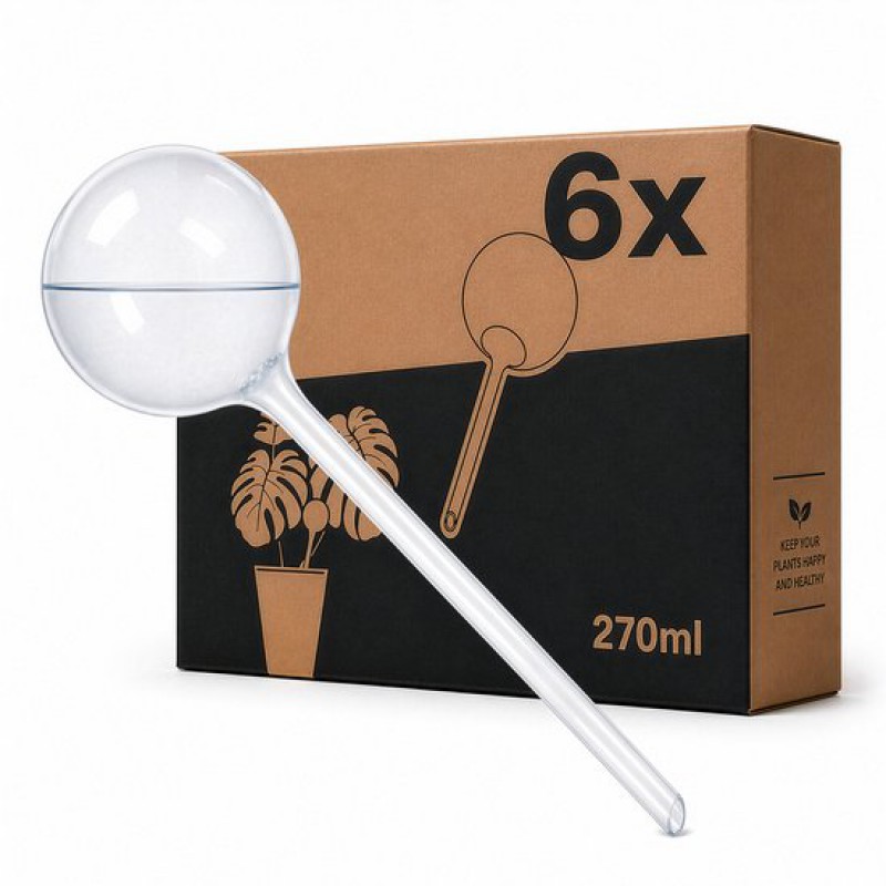 270-ml-tropfbewässerungssystem, 6 X 8 Cm Tropfer Für Pflanzen – 14 Tage Autonomie – Bewässerungskugel – Bewässerung Für Zimmerpflanzen – Inklusive Matte