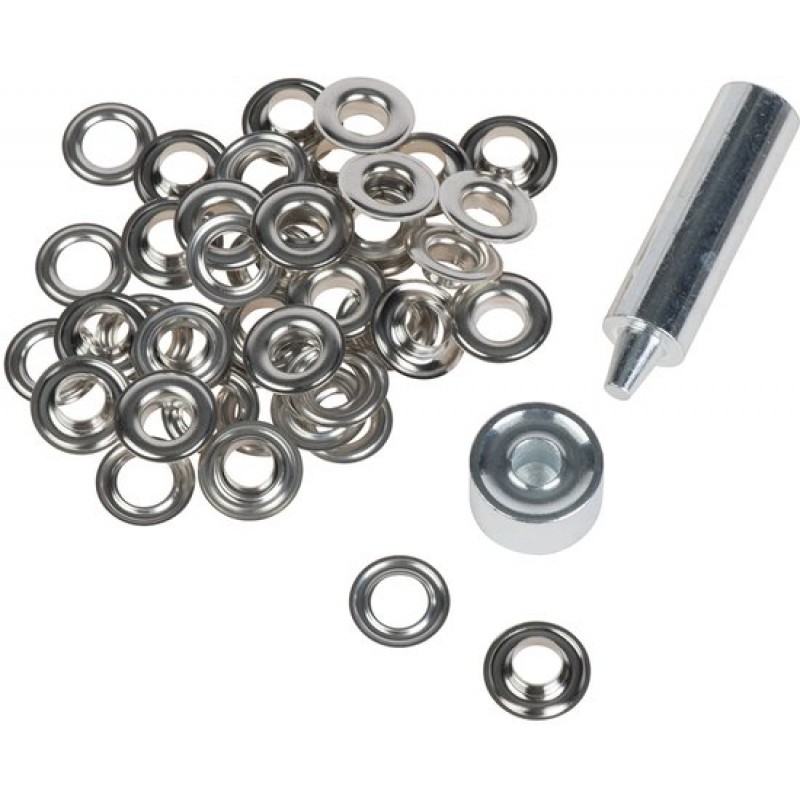 10 Mm Vernickelte Kupferösen, Inklusive Werkzeug, 25 Stück