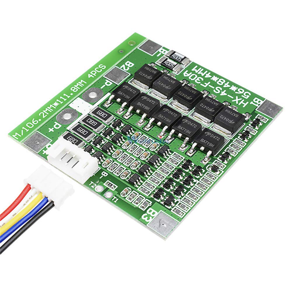 14,8 V 4s 30 A 18650 Li-ionen-lithium-akku Bms-leiterplatte Mit Integrierten Schaltkreisen Und Zellbalance
