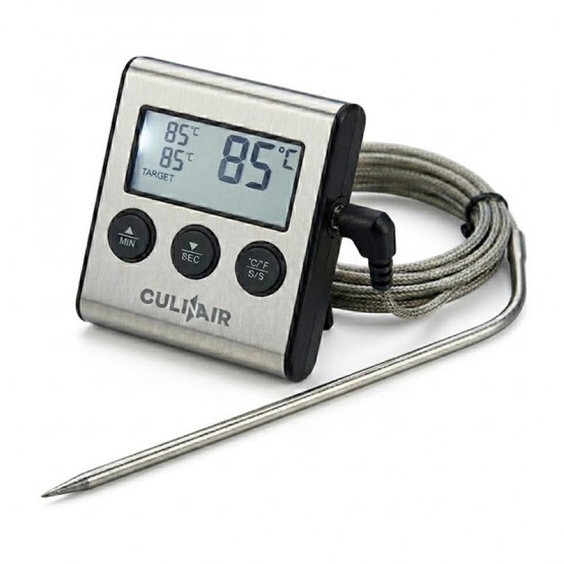 Digitales Thermometer – Fleischthermometer – Küchenthermometer – Grillthermometer – Ofenthermometer – Zuckerthermometer – Edelstahlsonde – Lcd-bildschirm
