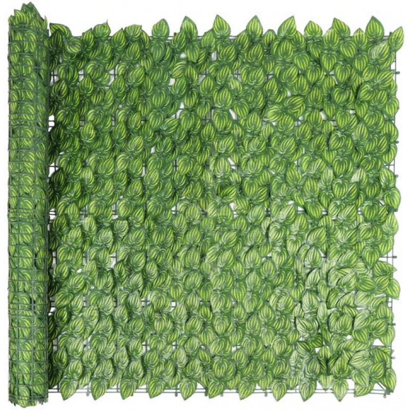 Künstliche Heckenrolle 300 X 150 Cm Grün-meliert Künstliche Heckenrolle – Grüne Heckenrolle – Sichtschutzhecke Für Den Außenbereich