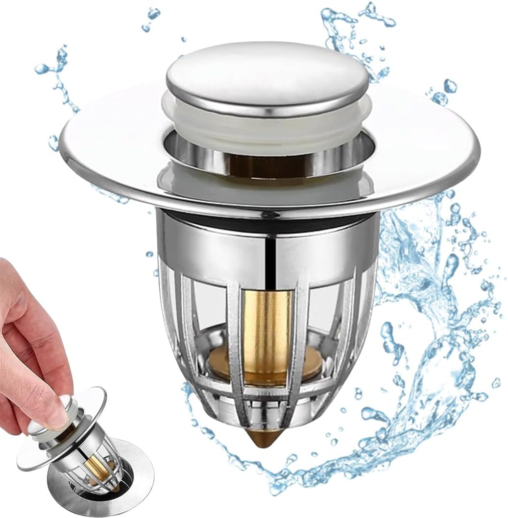 Stück Spülbecken-ablaufstopfen, 34–40 Mm Universal-pop-up-ablaufstopfen Für Badewanne Und Spüle, Beschleunigt Den Abfluss Ohne Verstopfung, Badewannen- Und Küchenspülbecken-ablaufstopfen