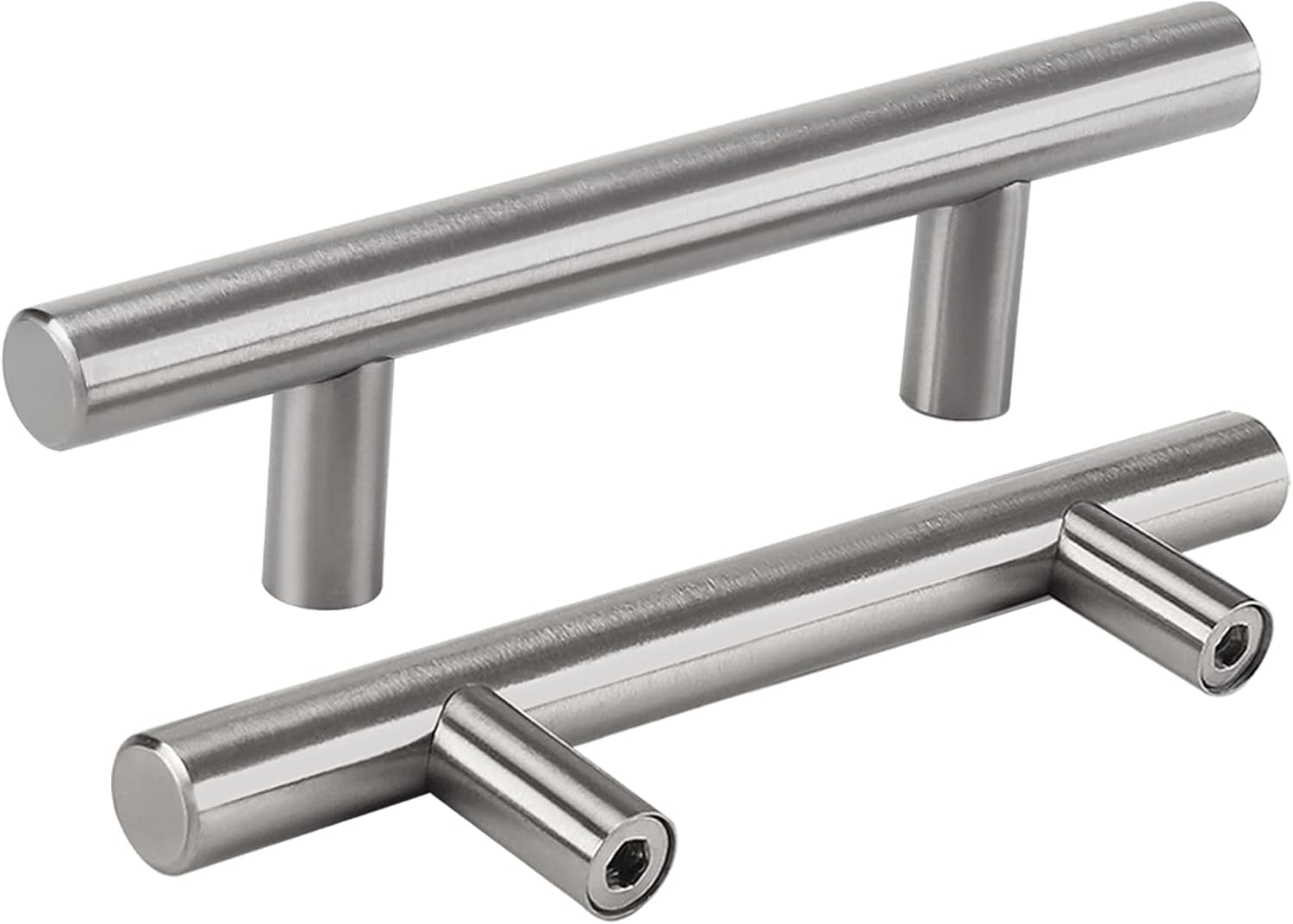 Schubladengriffe Aus Gebürstetem Nickel-edelstahl – 96 Mm – Griffe Für Küchen-, Badezimmer- Und Kleiderschrankmöbel