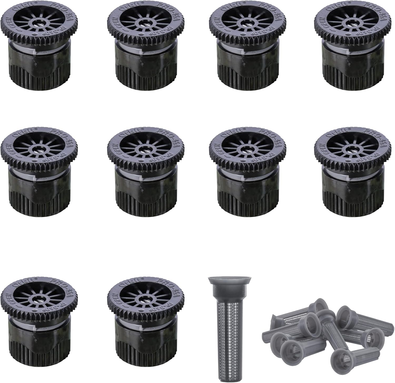 Verstellbare Sprinklerdüse – 10er-pack – Kunststoff – 0–360°-sprinklerwinkel – Für Den Garten – 4,6 M Radius