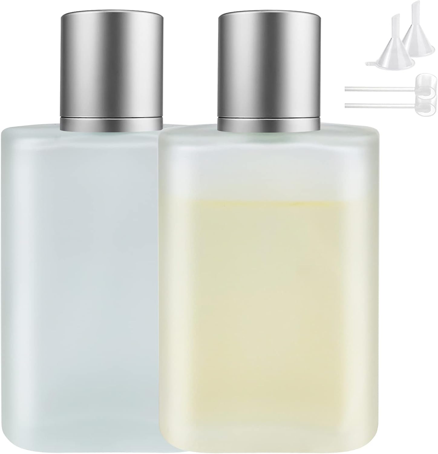 Glas-sprühflasche – 2 Stück – 100 Ml – Kristallklar – Mit Trichter – Für Reisen Und Kosmetik
