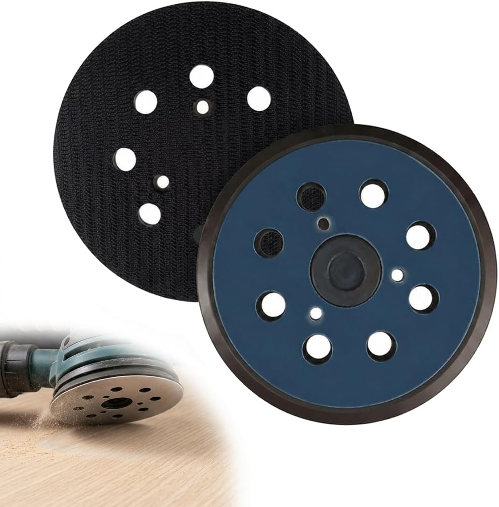 Schleifpad – 2 Stück – 125 Mm – 8 Löcher – Kompatibel Mit Makita Und Dewalt – Für Exzenterschleifer