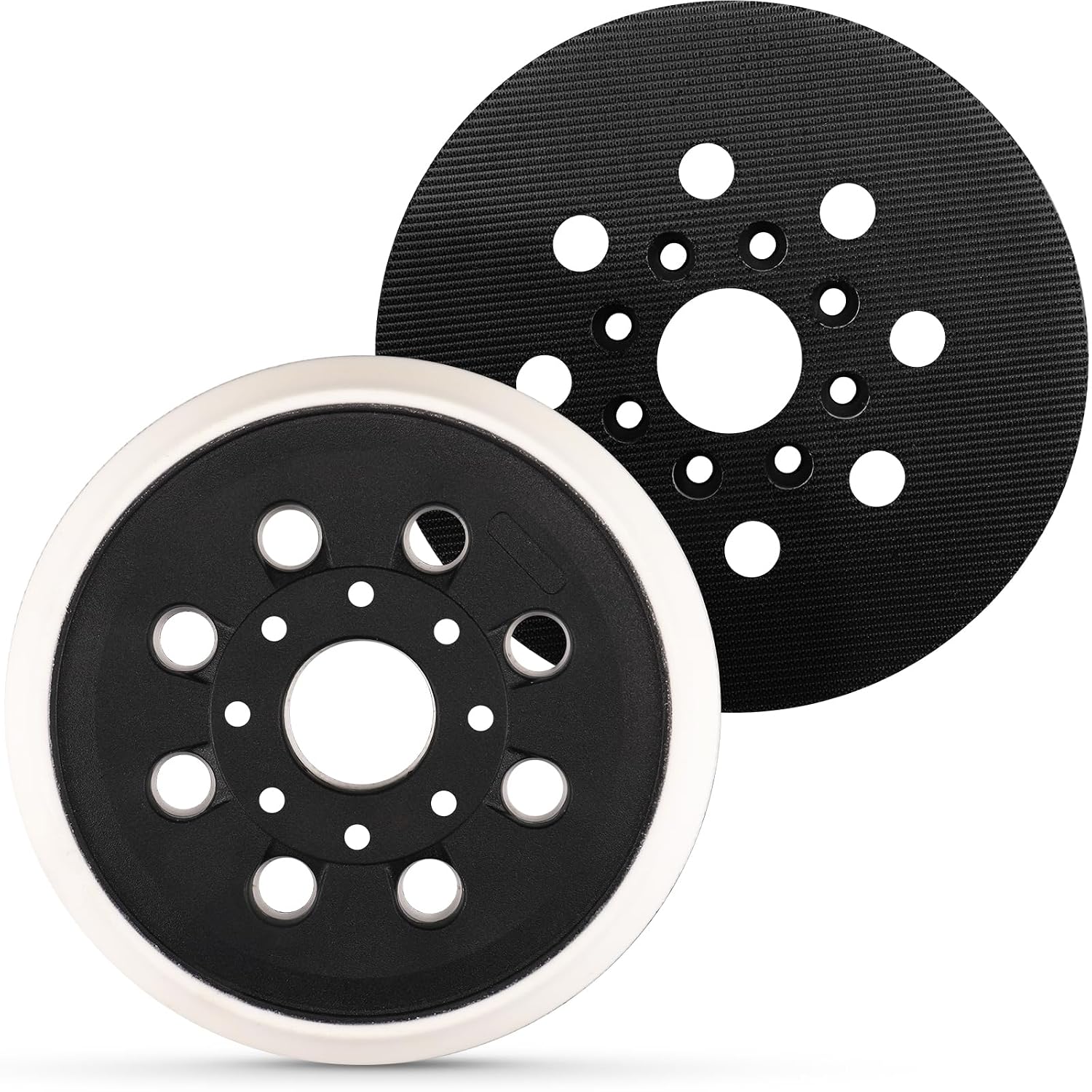 Schleifpad – 2er-pack – Kunststoff Und Gummi – 8 Löcher – Für Bosch Exzenterschleifer – 125 Mm