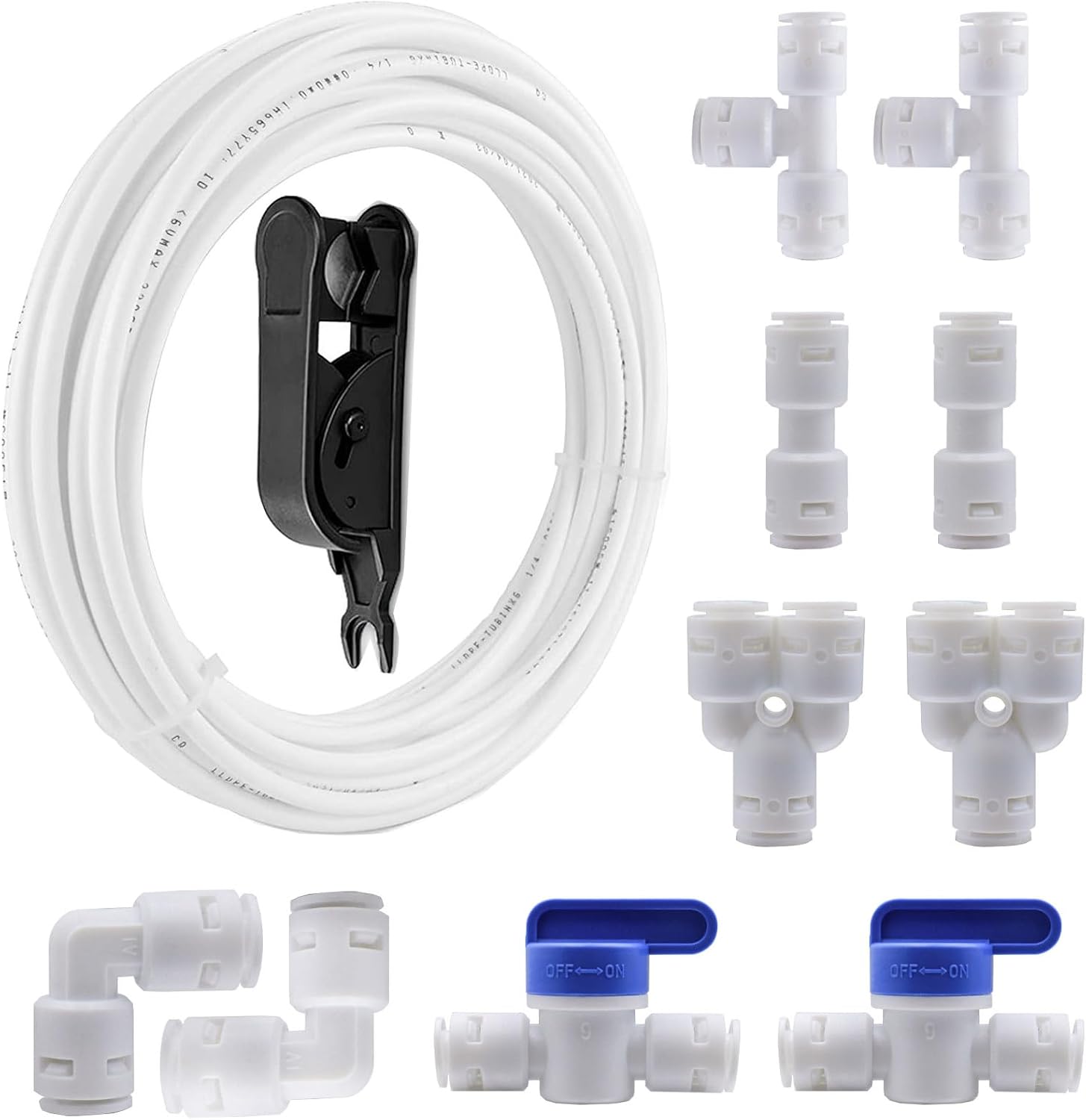 5m 3/8 Wasseranschluss-set - Schlauch Und Steckverbinder - Für Umkehrosmoseanlagen Und Filter