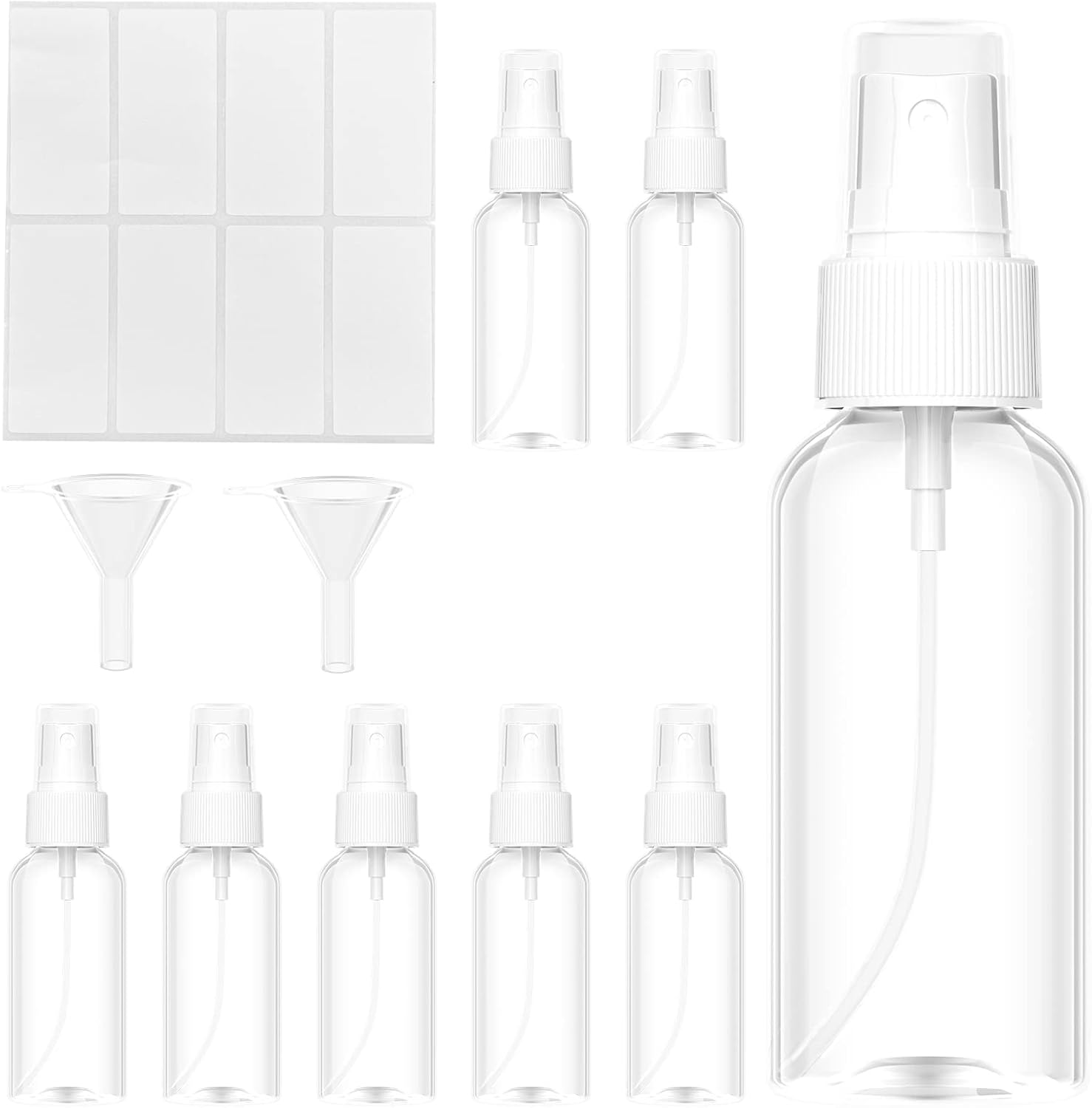 Sprühflasche – 8 Stück – Pet-kunststoff – 50 Ml – Nachfüllbar – Für Unterwegs