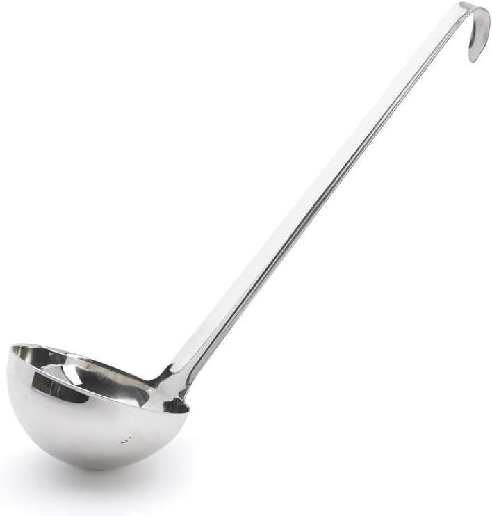 Einteilige Edelstahl-schöpfkelle – 1 Stück – Edelstahl – Ergonomischer Griff – Profiküche – 35 Cm