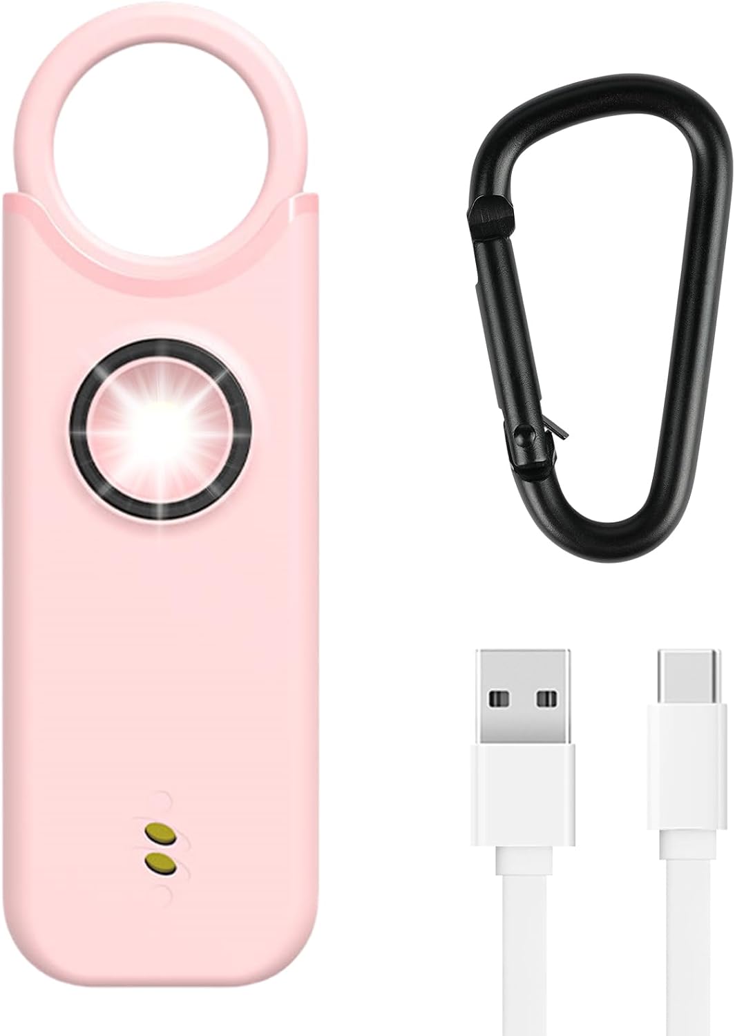 Personenalarm – 1 Stück – Abs-kunststoff – 135 Db Mit Led – Notfall-sicherheit – Rosa
