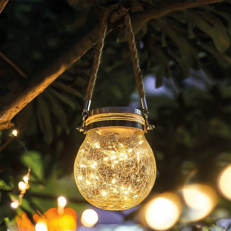 Solar-gartenbeleuchtung – „betsy“ Hänge-/tischleuchte Für Den Außenbereich – Wiederaufladbare Campinglampe – Warmweißes Licht – Solarbetriebene Außenleuchte