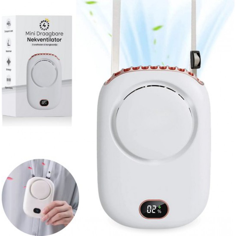 Tragbarer Ventilator Mit Haken – Wiederaufladbarer Tragbarer Ventilator – Handventilator – Kabelloser Tischventilator – Mini-tischventilator