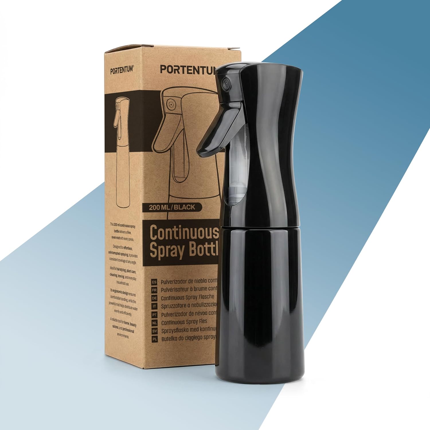 200-ml-haarsprayflasche – Feinnebel-wassersprüher Mit Dauersprühfunktion – Ergonomisches Design – Nachfüllbare, Leere Sprühflasche Für Haare, Pflanzen Und Reinigung