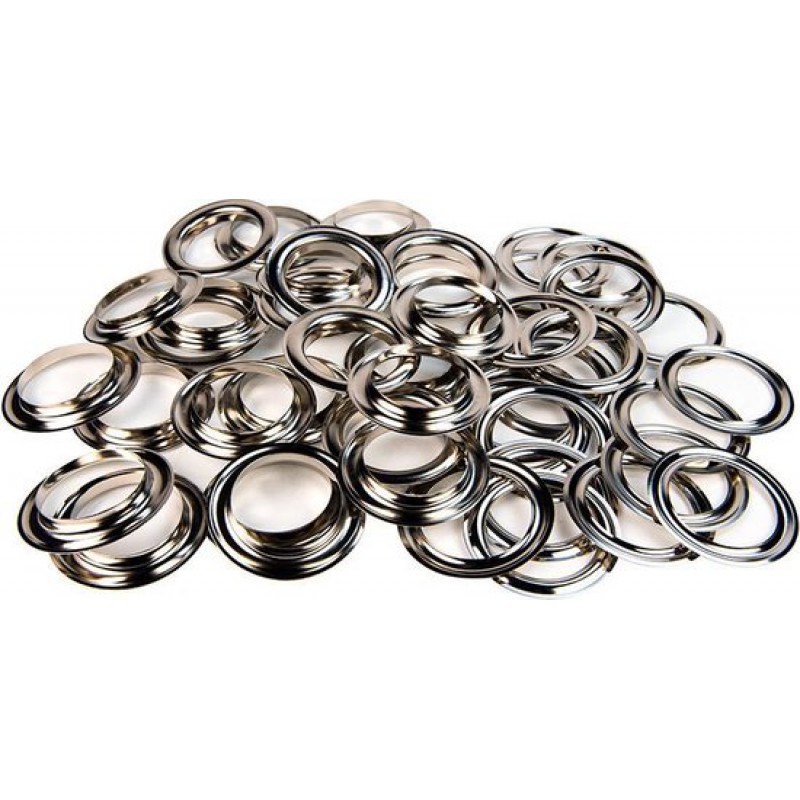 Planenladen – 40 Mm Vernickelte Kupferösen, 20 Stück, Werkzeuglos