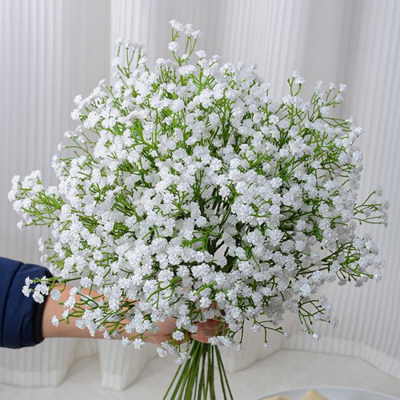 20 Künstliche Schleierkraut-blumen – Real Touch Künstlicher Schleierkrautstrauß – Diy-blumenarrangement Für Tischdekorationen Und Hochzeitsdekorationen