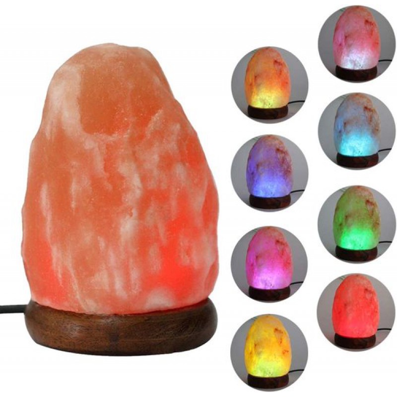 Hochwertige Rgb-led-salzkristalllampe – Usb-betrieben – 18 Cm Hoch – 2 Kg