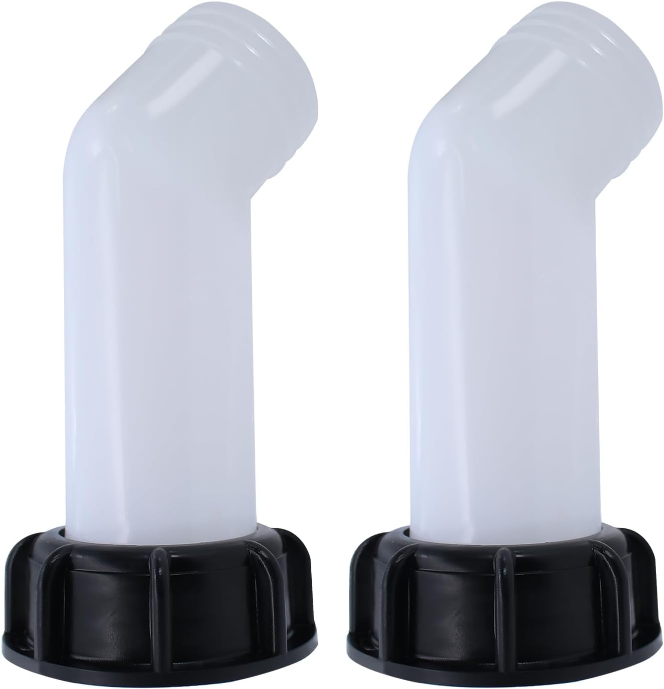 Set Mit 2 Ibc-auslaufhähnen, Ibc-adapter S60 X 6, Grobgewinde, Ibc-auslaufstutzen, Ibc-tankzubehör, Ablaufdeckel, Ventilkappe, Innengewinde Für