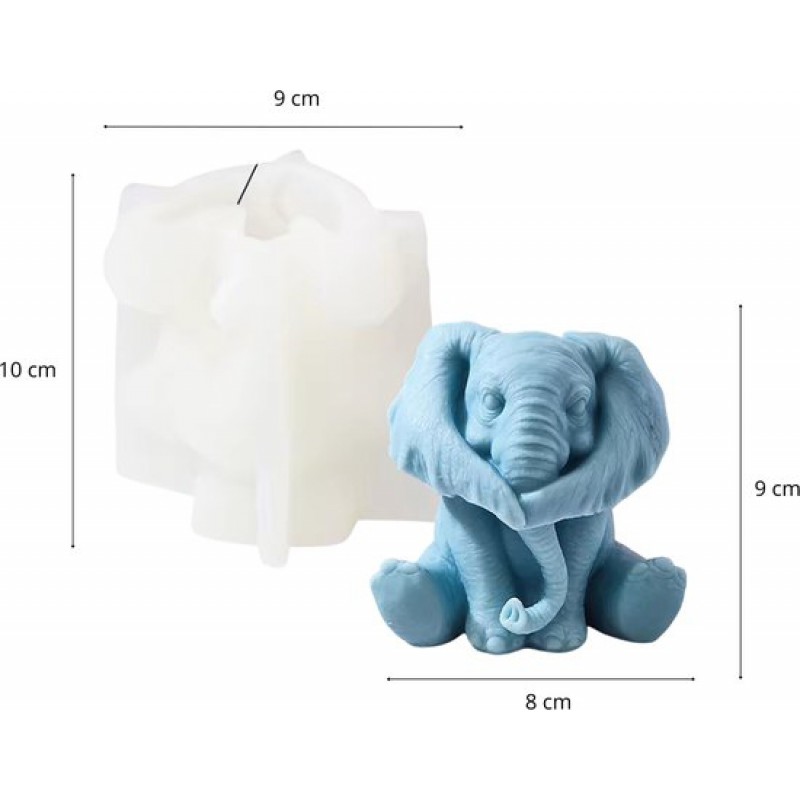Zoezo Elefanten-kerzenform – Kerzenformen – Silikonform – Elefant – Kerzen Selber Machen – Gips- Und Epoxidharzformen – Seifenherstellung