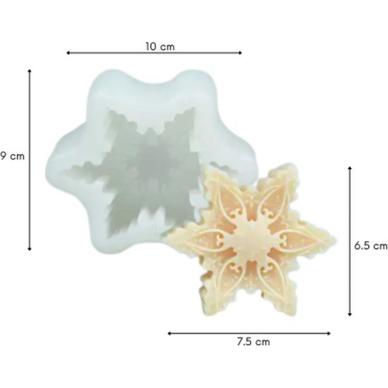 Zoezo Design – Kerzenform – Stern – Weihnachten – Weihnachtsstern – Kerzenformen – Silikonform – Kerzen Selber Machen – Gips- Und Epoxidharzformen – Seifenherstellung