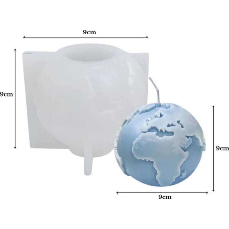 Zoezo – Kerzenform – Planet – Welt – Kerzenformen – Silikonform – Kerzen Selber Machen – Gips- Und Epoxidharzformen – Seifenherstellung