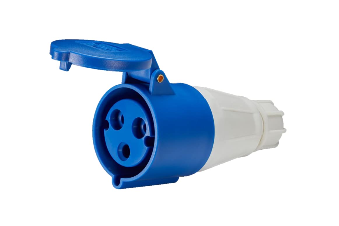 Industriesteckdose Ip44, Conhésion Cee-stecker, 240 V, 32 A, 223, 3-poliger Buchsenstecker Für Wohnwagen, Wohnmobile, Camping, Industrieanwendungen, 1 Stück