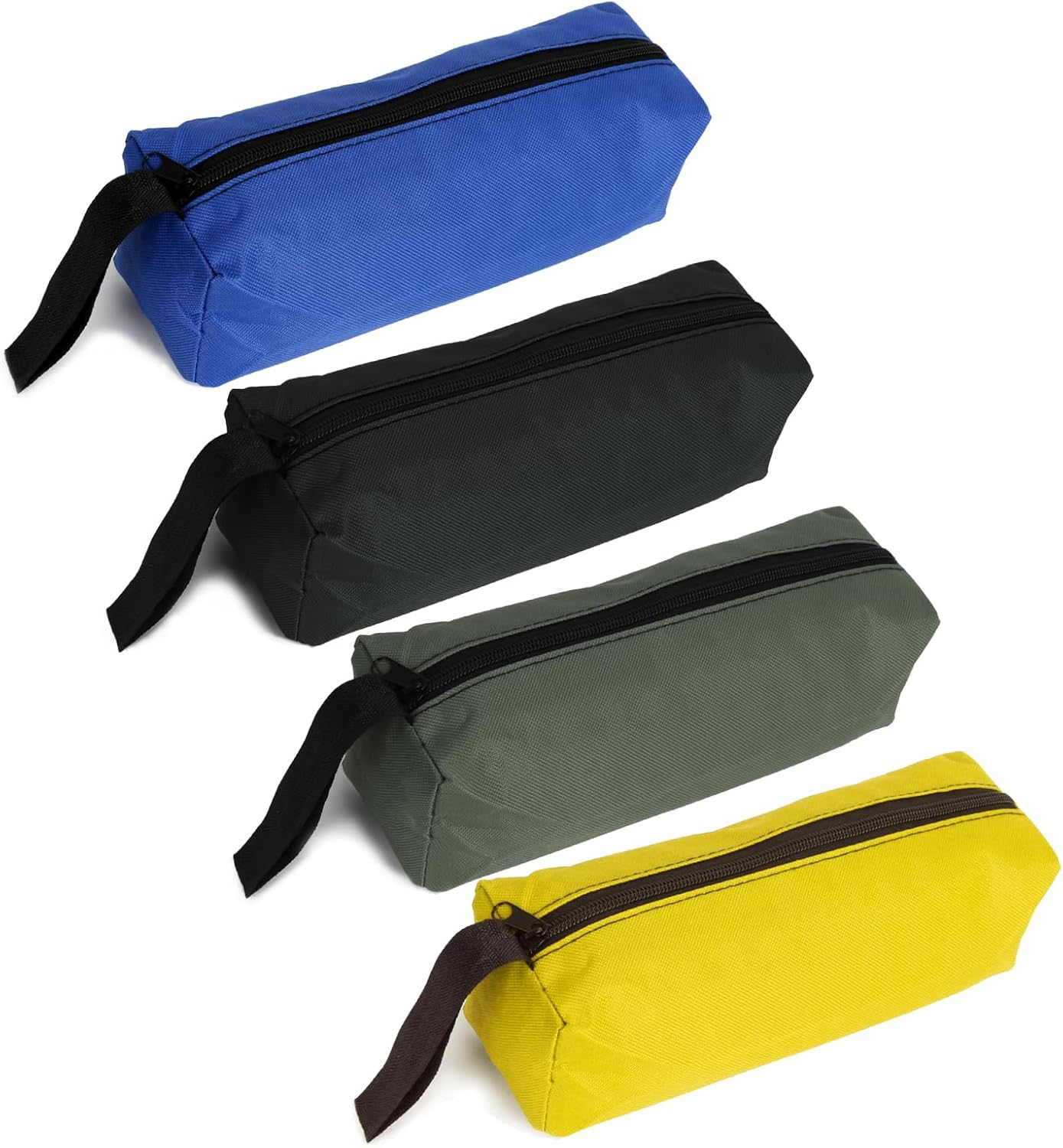 4-teiliges Werkzeugset (25 X 8,5 X 7 Cm), Werkzeugtasche In 4 Farben, Diy-werkzeugaufbewahrung Mit Reißverschluss, Werkzeugbeutel, Kleine Aufbewahrungstasche Für Zangen, Schraubenschlüssel, Schraubend