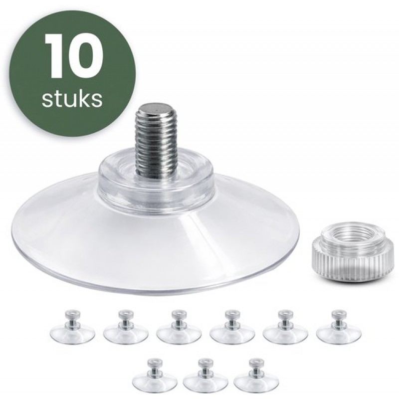 Gewindesaugnäpfe® – 10er-pack – Saugnäpfe Für Fenster Und Glas – Saugnapfbefestigung – Leistungsstarke Saugnäpfe Für Jalousien, Fensterdekorationen Und Zum Aufhängen