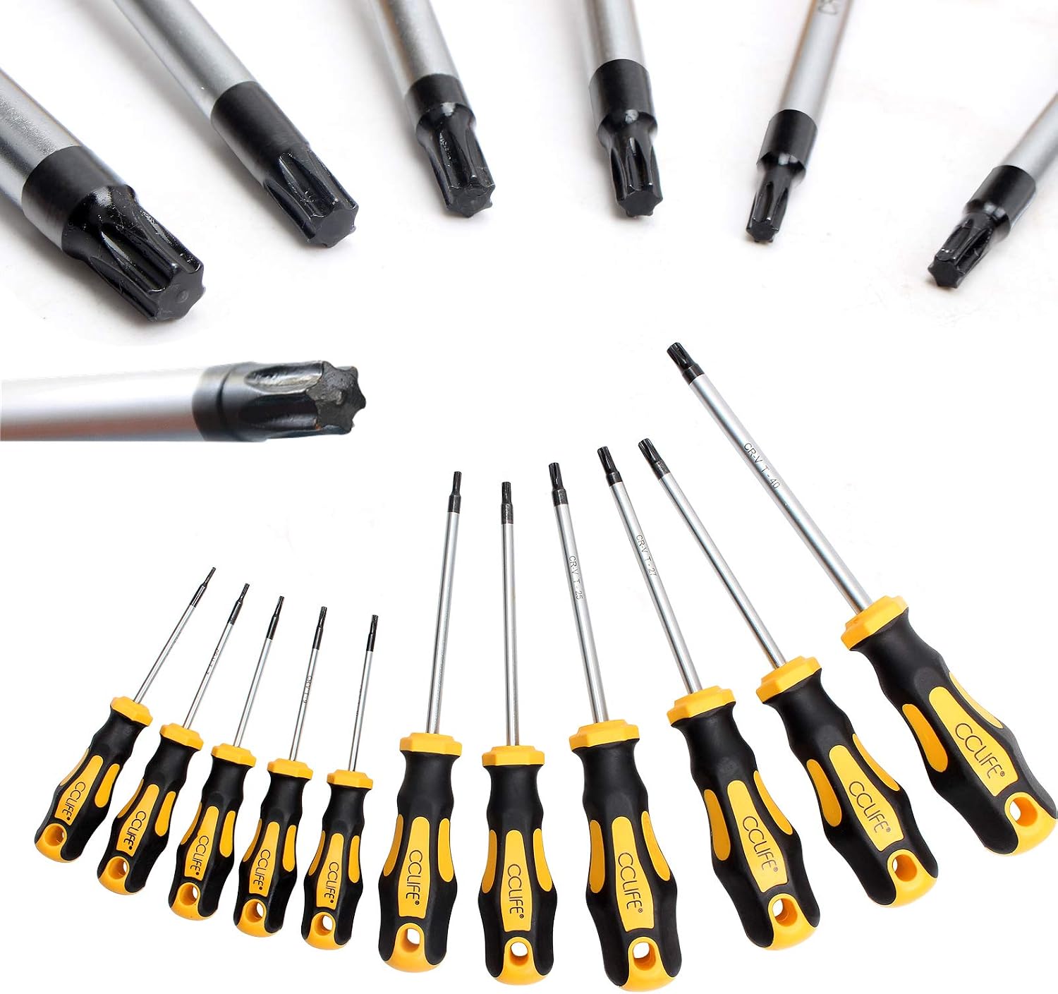 Torx T6-t40 Präzisionsschraubendreher-set, 11-teilig, Ohne Mittelloch