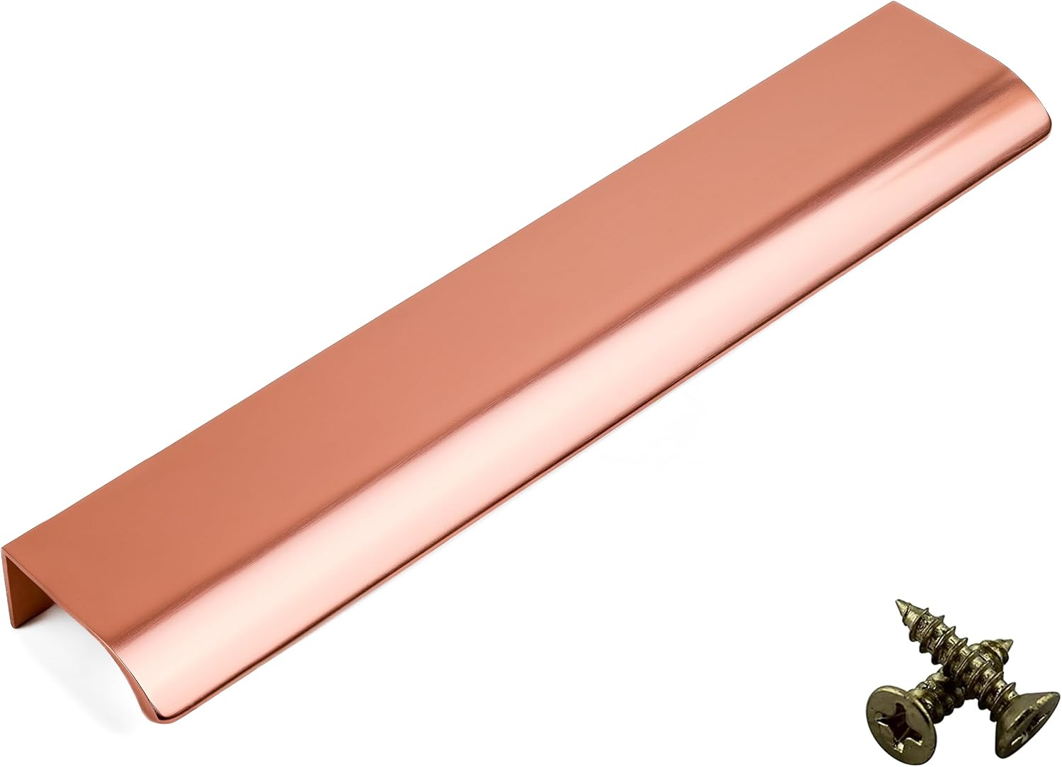 Verdeckter Türgriff Für Möbeltüren Und Schubladen. Küchen-, Schlafzimmer- Und Kleiderschrankbeschläge. Roségold. Serie Vd3: 160 Mm Lochabstand.