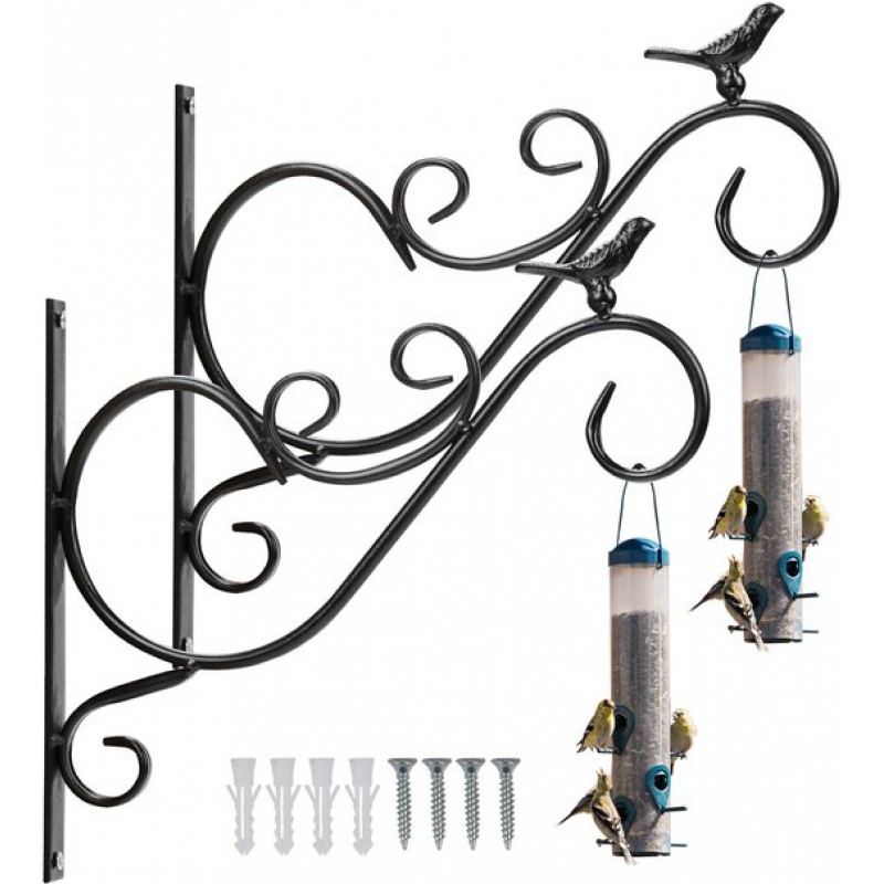 Wandhaken Für Pflanzen Und Vögel – 2er-set – Ideal Für Blumentöpfe, Vogelfutterhäuschen Und Windspiele