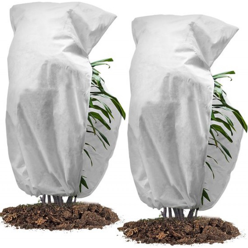 Frostschutz Für Pflanzen – Schutzhülle – 2-teilig – Winterschutz – Pflanzenschutz Für Den Außenbereich – Schutzhülle – Frostschutz – Pflanzenschutz – Winterabdeckung – 120 X 180 Cm – Weiß