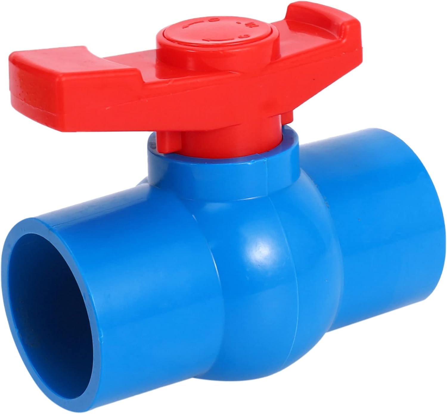 40 Mm U-förmiges Rotes Pvc-kugelventil – Kugelhahn Für Rohrleitungen Und Bewässerung