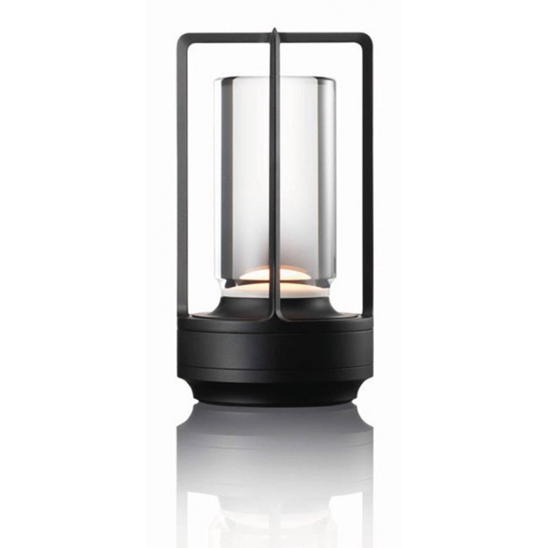 Luxus Touch Deluxe Kabellose Tischleuchte – Juliette – Schwarz – 18 Cm – Nachttischlampe – Dekorative Lampe – Wiederaufladbar – Dimmbar