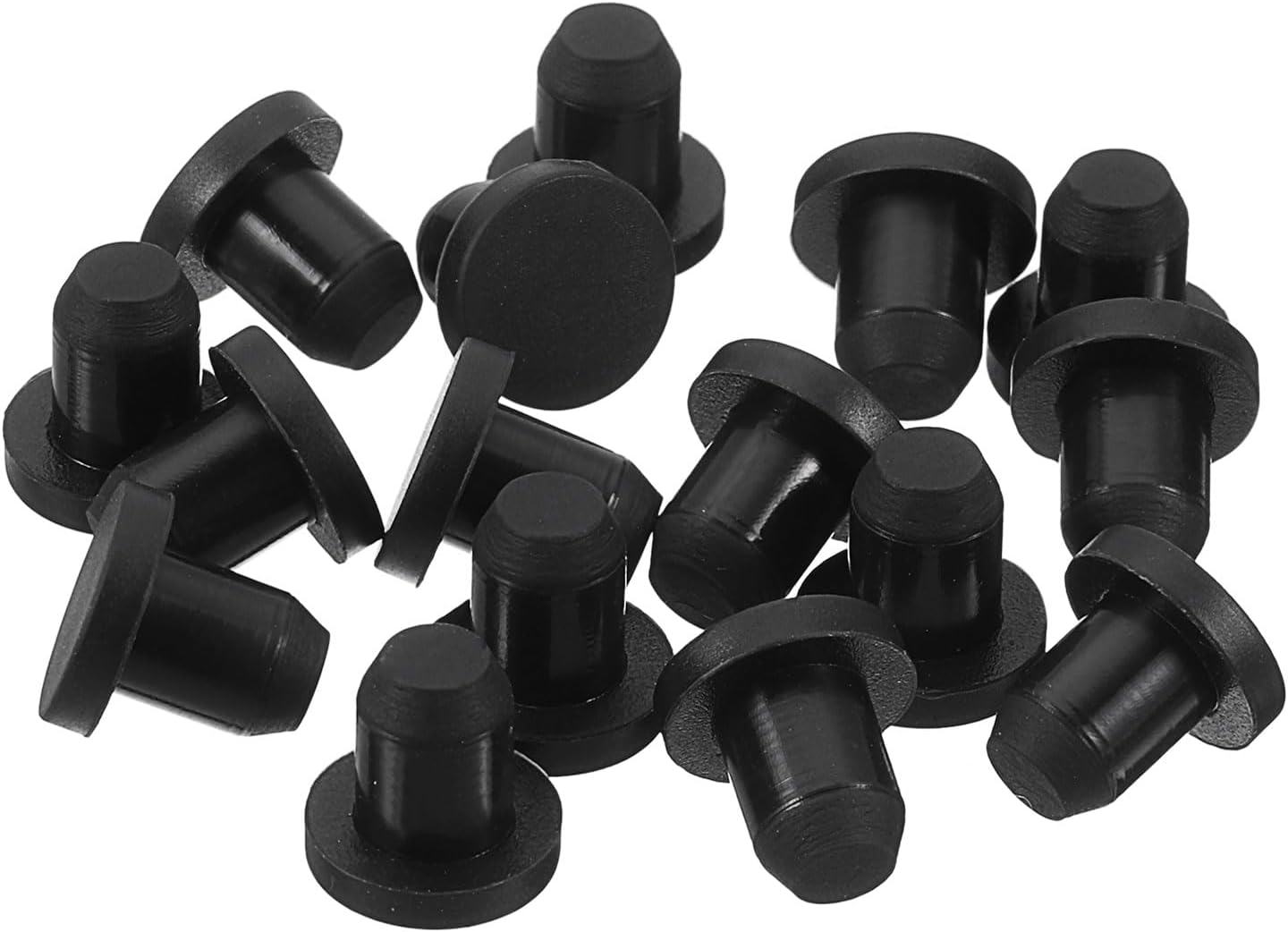 32 Stück Schwarze Gummistopfen, 6,3 Mm Stopfen Für 6 Mm/0,24"-löcher