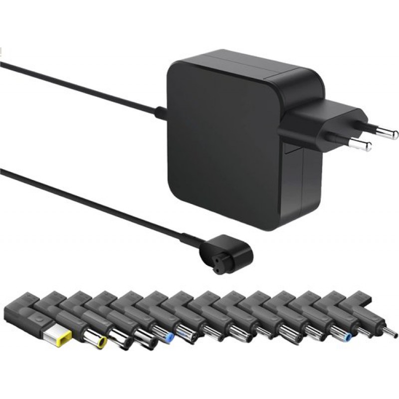 Universelles Laptop-netzteil – 45 W/65 W/90 W – Kompatibel Mit Hp, Toshiba, Asus, Acer, Lenovo, Dell, Samsung, Sony – 2-meter-kabel – Schwarz