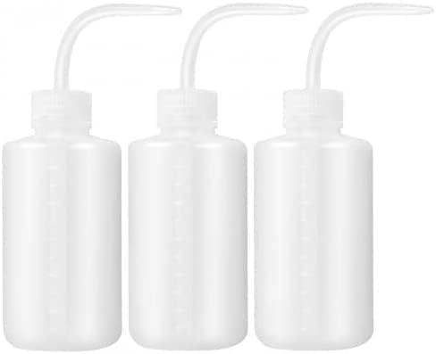 Set Mit 3 Durchsichtigen Kunststoff-gießflaschen (250 Ml) Für Pflanzen Und Wasser