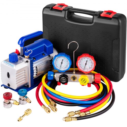 Ac Vakuumpumpe Unterdruckpumpe Set 4,8 Cfm 5pa 0–800psi Hvac Mit Koffer