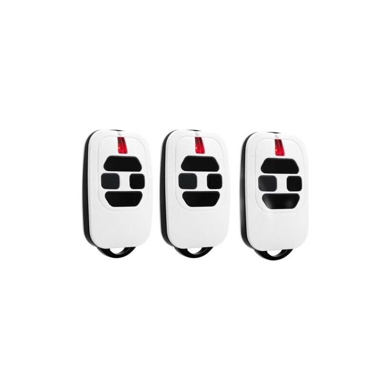 Fenoplasticalot De 3 Telecommande Portail 433,92mhz Compatible Avec Dea Gti2/4, Gt2/4, Mio Tr2/4, Mio Tr2n/4n Télécommande Pour Porte De Garage（white）
