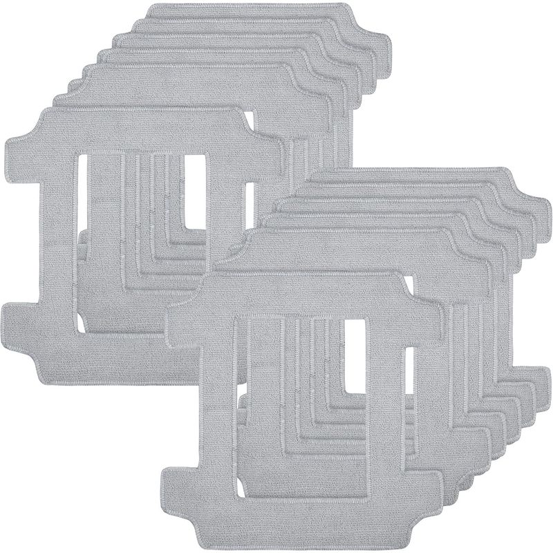 Lot De 12 Chiffons De Nettoyage Pour Robot De Nettoyage De Vitres Ecovacs Winbot W2s / W2s Omni, Réutilisables Chiffons En Microfibre Lavables