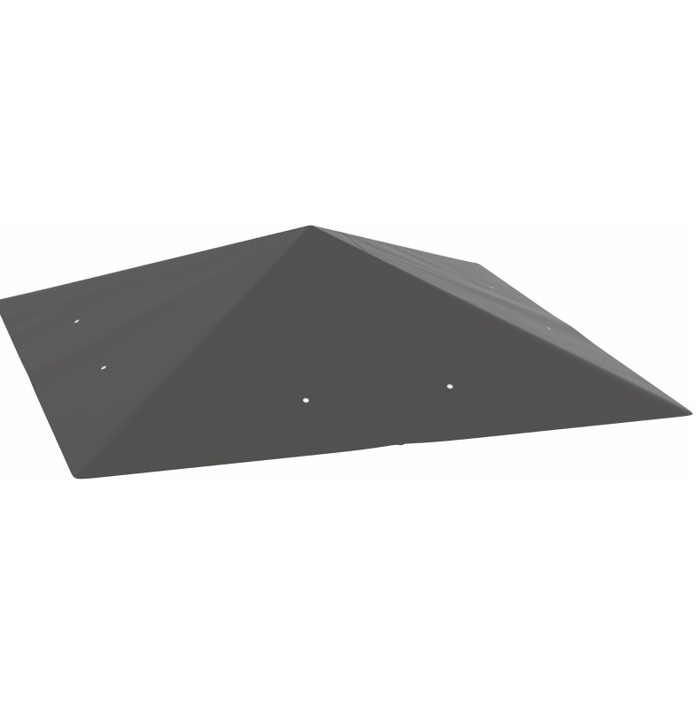 Ersatzdach Pavillon 3 X 3 M, Wasserabweisend, Upf30+, Oxford 370 G/m², Grau Okmyhome