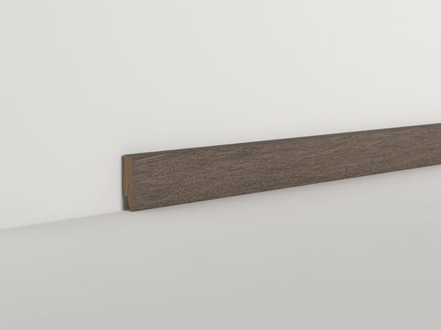Classen - Clip-fußleiste 240 Cm 58 X 19 Mm Eiche Anthrazit Sockelleiste