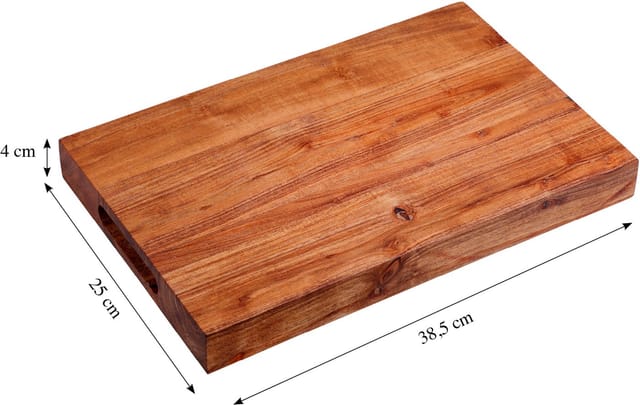 Starkes Schneidebrett Aus Akazienholz, 40 X 25 Cm